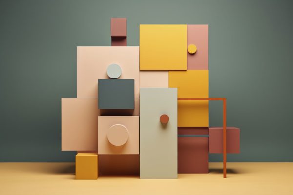 abstract-colorful-cube-shapes-sculpture