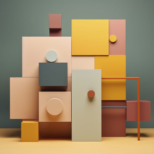abstract-colorful-cube-shapes-sculpture